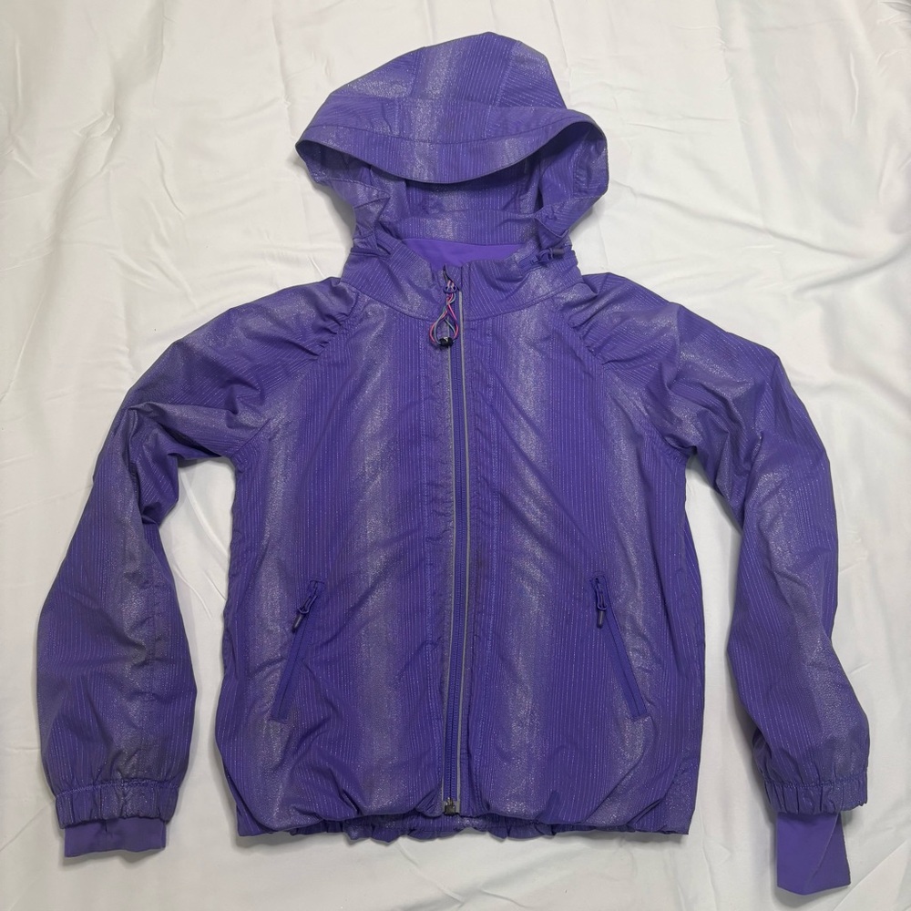 Ivivva Girls 6 Full Zip Metallic Jacket
